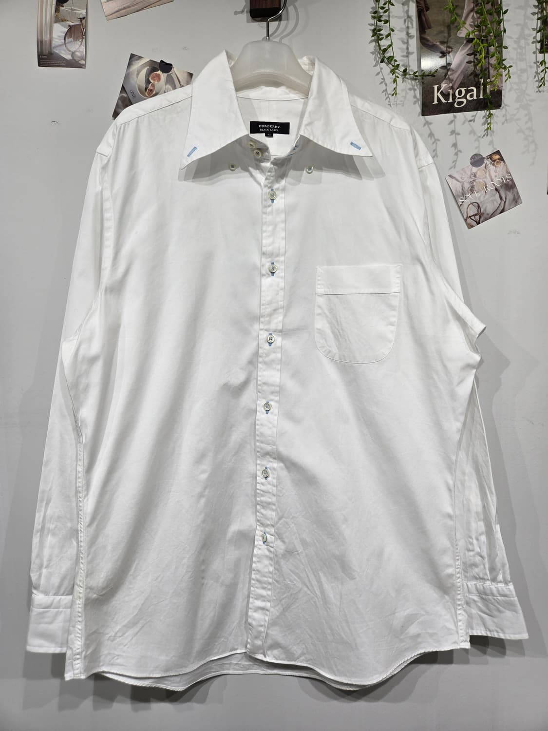 버버리 화이트 셔츠 남방 긴팔 상품이미지3