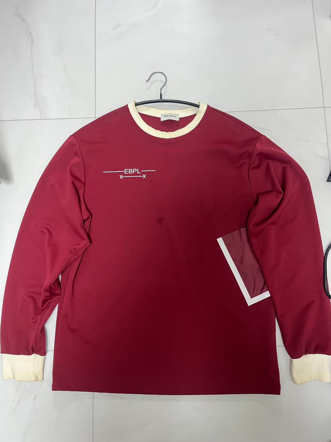 엔조블루스 버건디 긴팔티셔츠 (빈지노 착용 동일제품) 상품이미지1