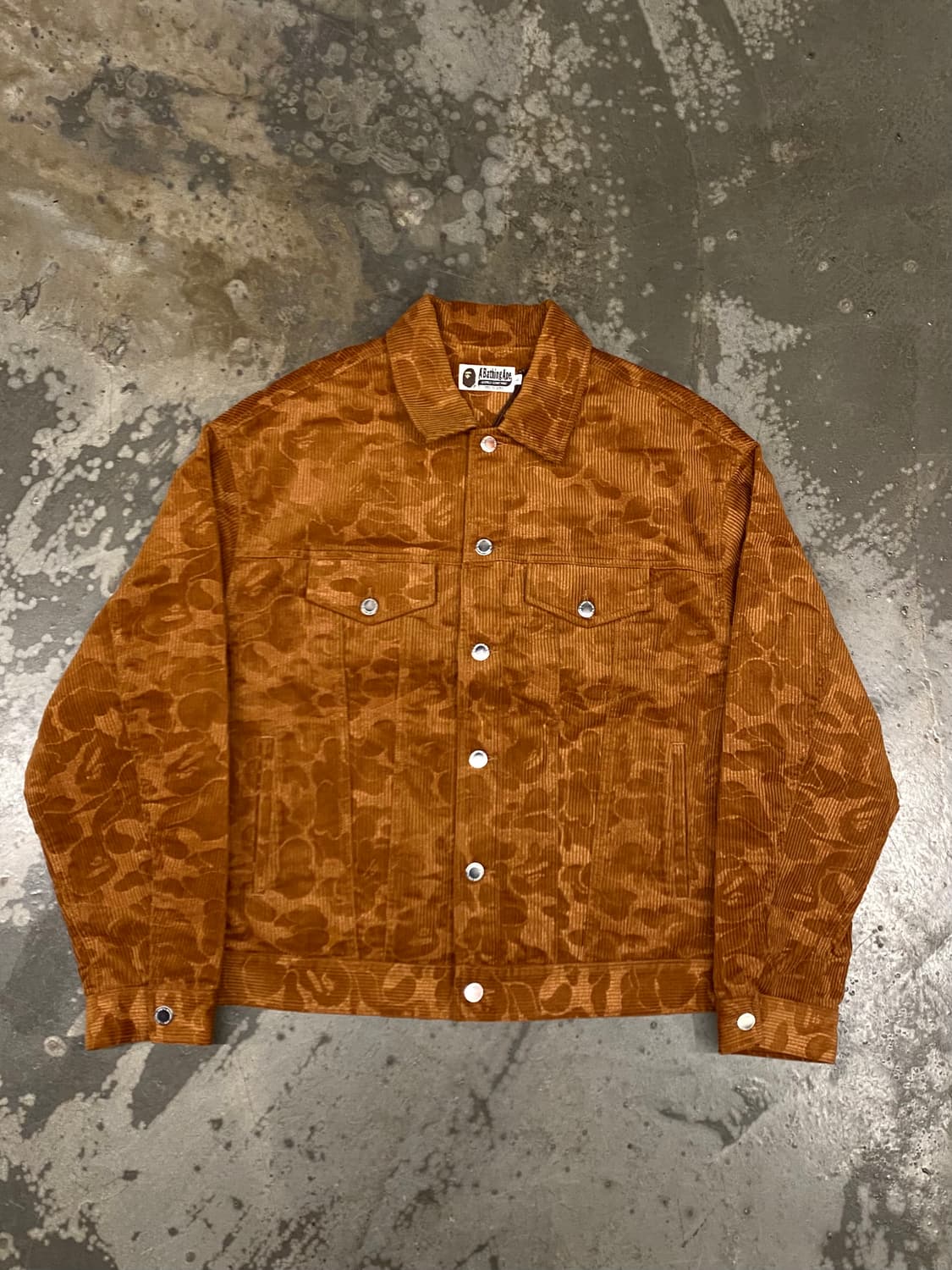 새상품 베이프 솔리드 카모 코듀로이 트러커 브라운 상품이미지1