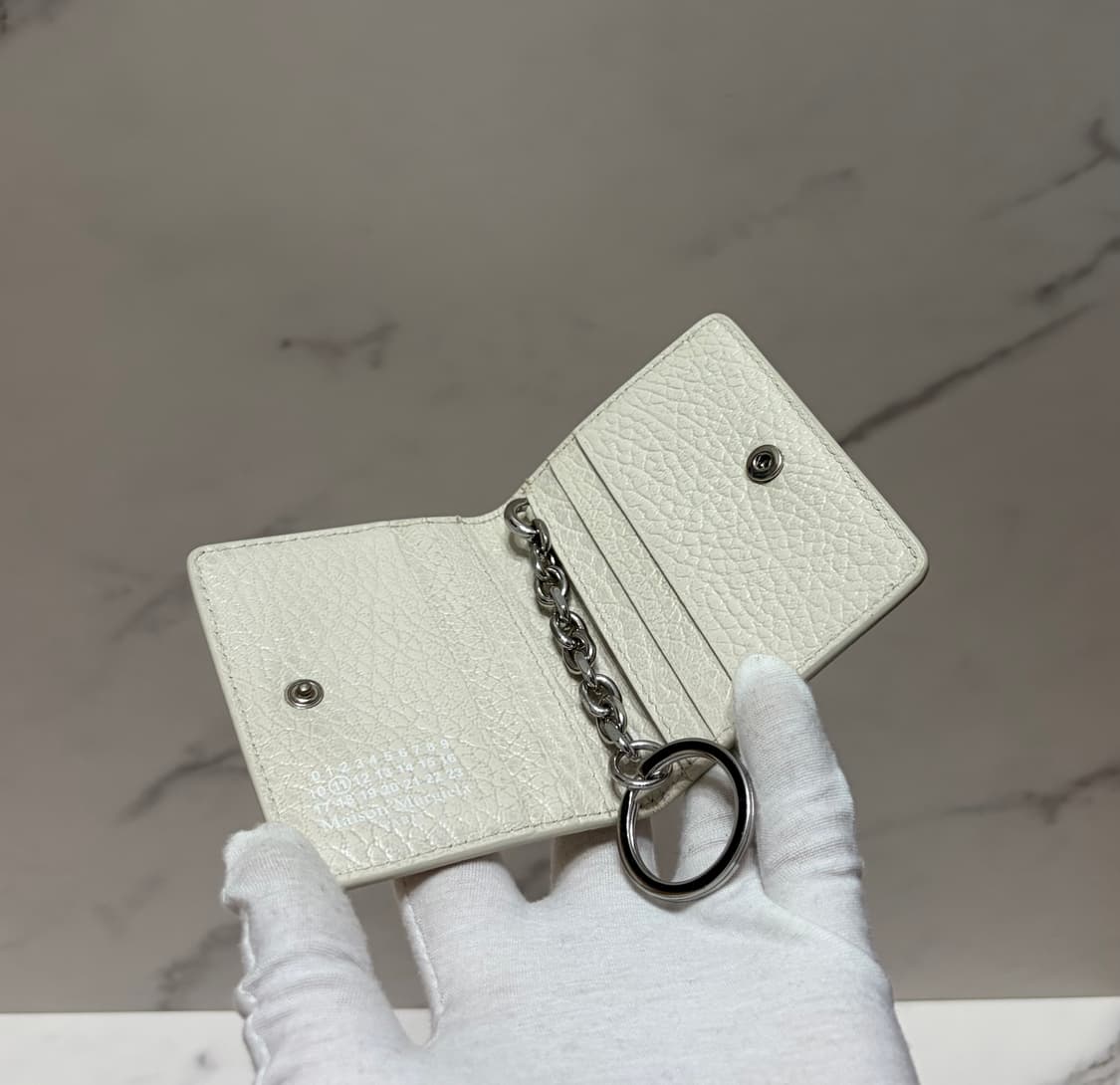 [정품] S급 마르지엘라 키링 카드지갑 아이보리 상품이미지4