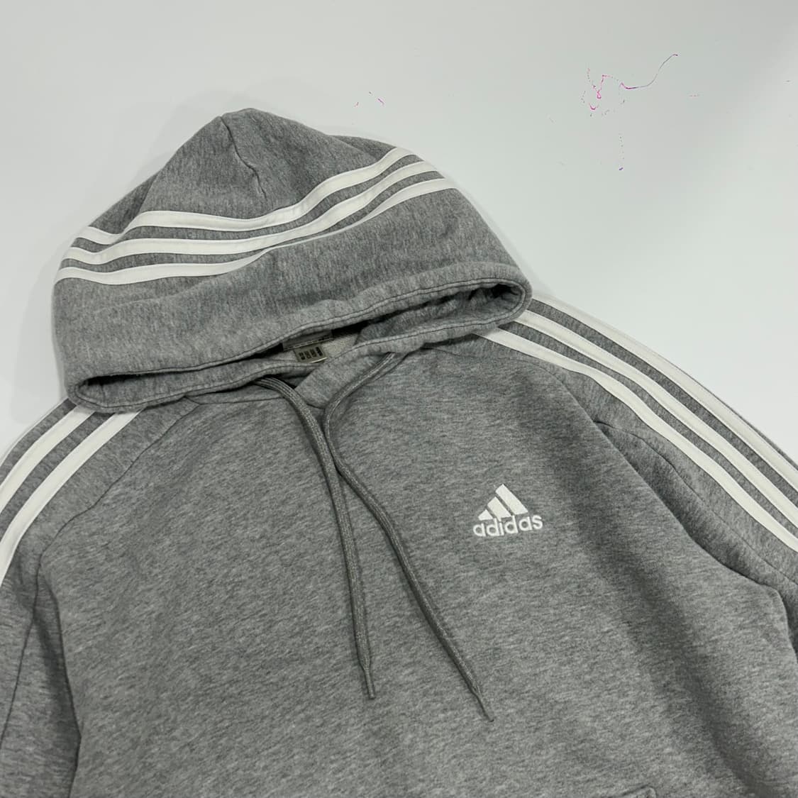 Adidas 아디다스 삼각로고 그레이 후드티 상품이미지4