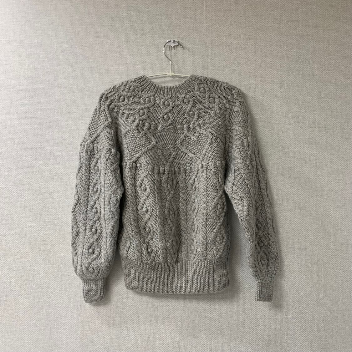 그레이 케이블 니트 상품이미지7