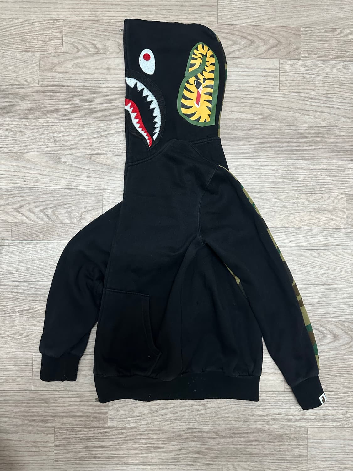 베이프 샤크 후드집업 블랙 L 상품이미지2