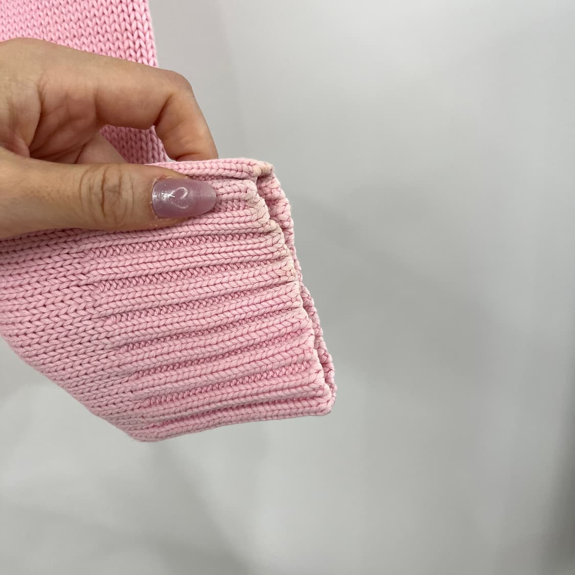 폴로 랄프로렌 하늘색 포니 딸기우유 니트 후드 집업 상품이미지5