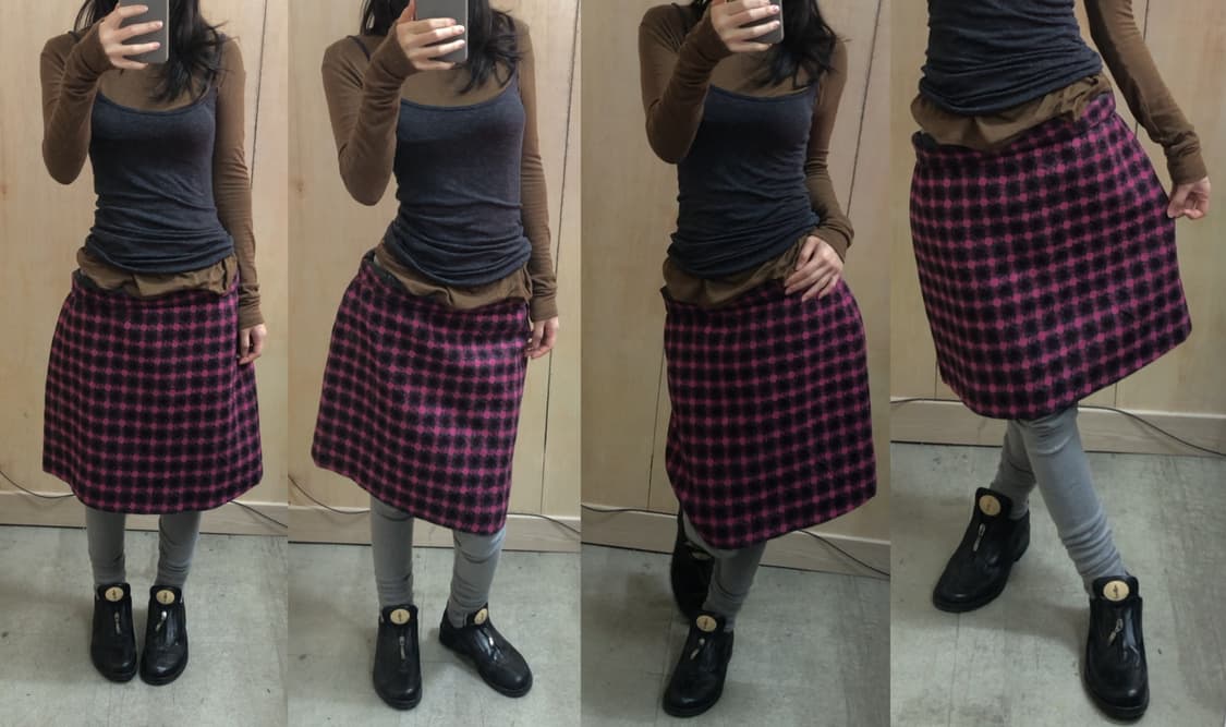 수입빈티지 laura ashley 울 스커트 상품이미지1