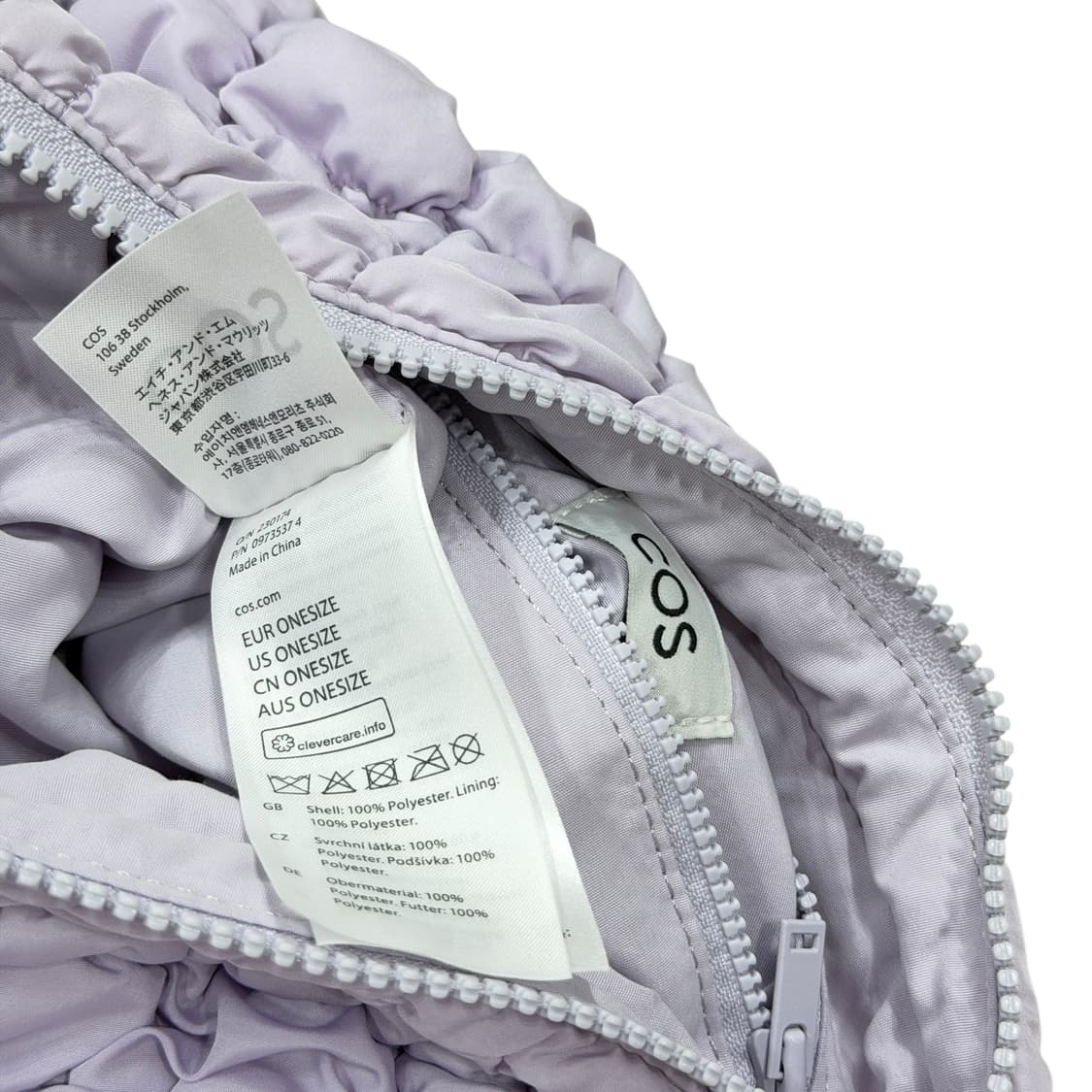 COS 코스 퀄티드 구름 미니백 가방 퍼플 연보라 상품이미지4