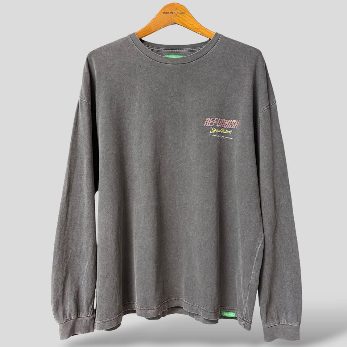 (L)Refurbish 스페이스패트롤 피그먼트 긴팔티셔츠 no 상품이미지3