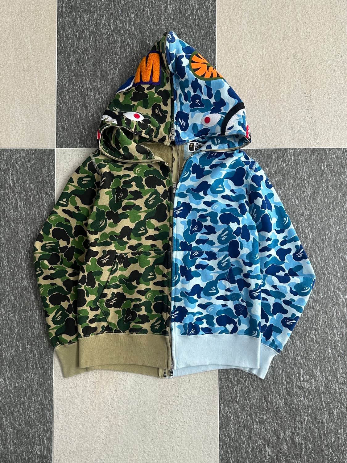 베이프 ABC 아수라 카모 풀 후드집업  상품이미지4