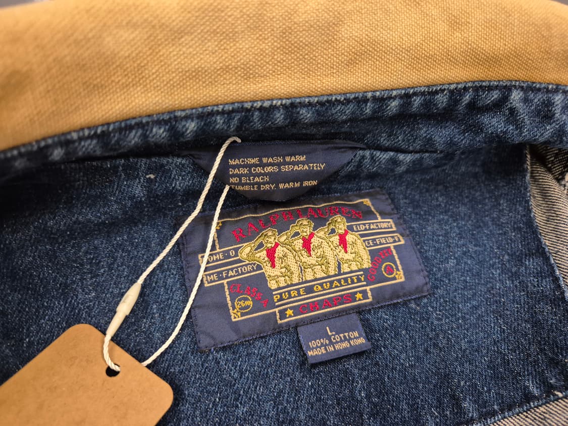 90s 챕스랄프로렌 데님 헌팅 자켓 상품이미지6