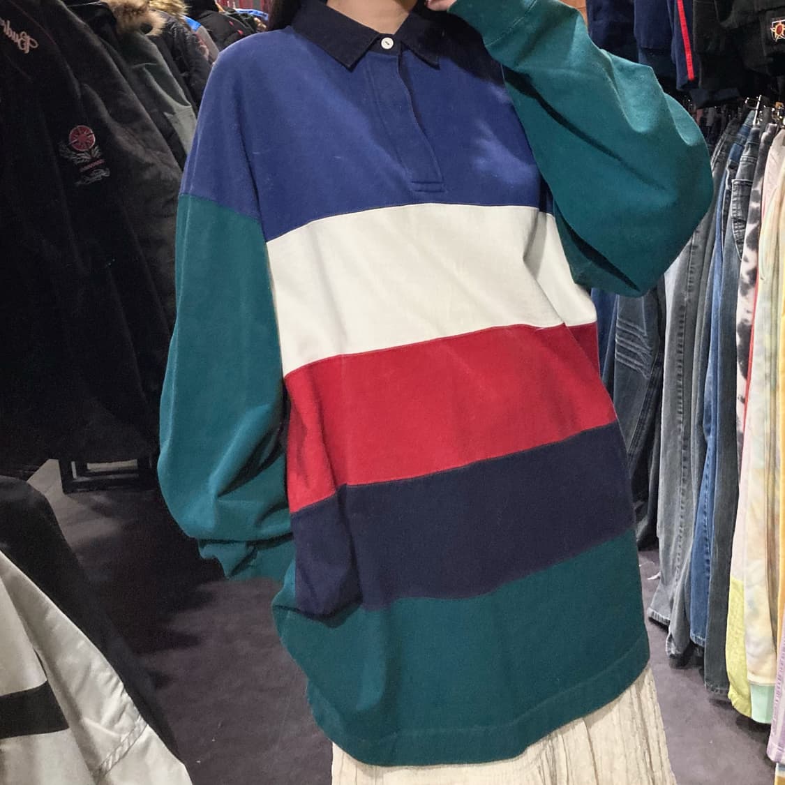  [IM] 보스턴트레이더스 컬러블록 럭비티 상품이미지2