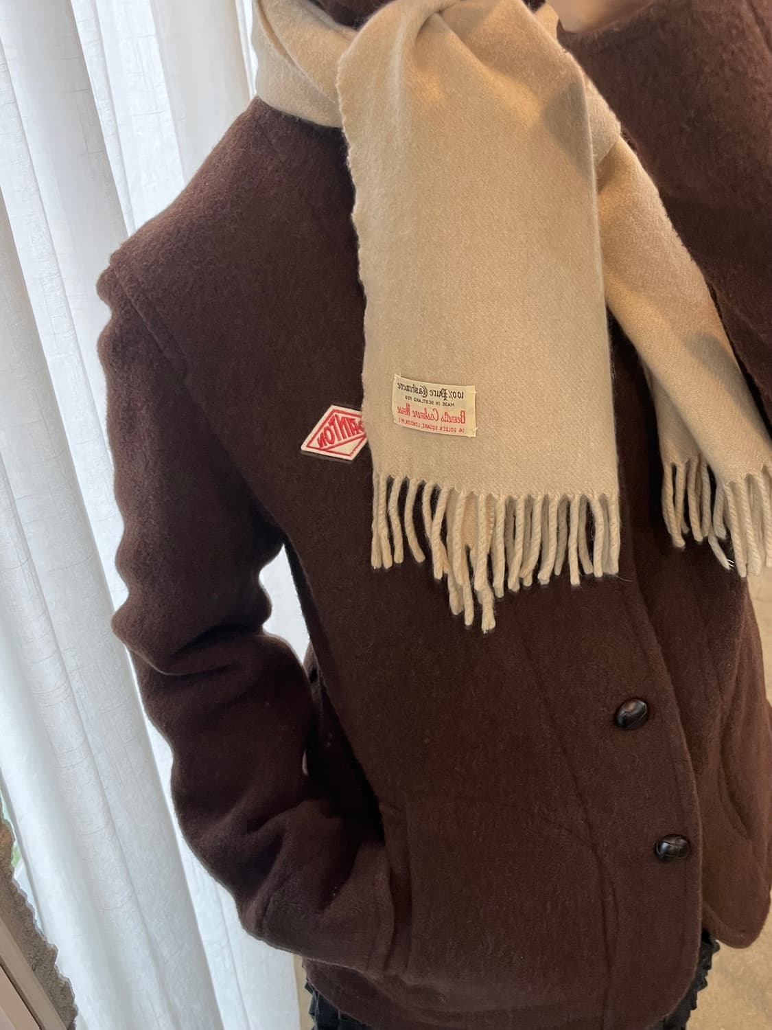 BENNETTS 캐시미어 하우스 머플러 made in SCOTLAND 상품이미지9