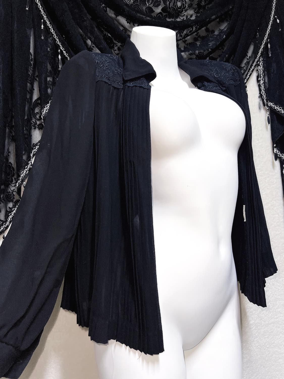 로맨틱고딕 고스로리 펑크 시스루 레이스 볼레로 쉬폰가디건 핀터 오리엔탈 상품이미지3