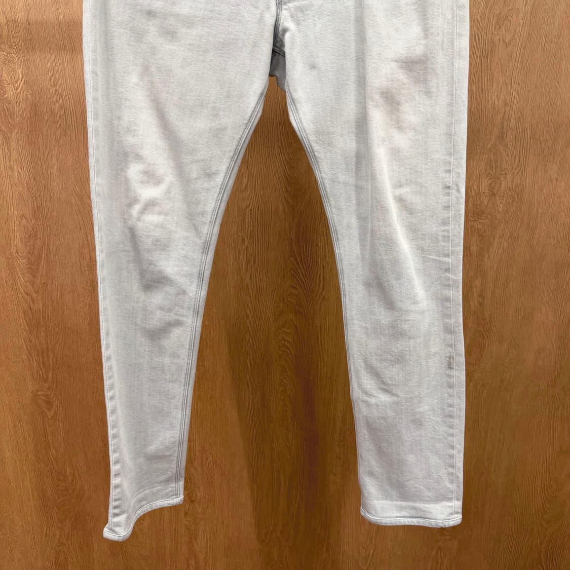 띠어리 데님 팬츠 5포켓 스판 코튼 디테일 슬림 테이퍼드핏 라이트 그레이 상품이미지5