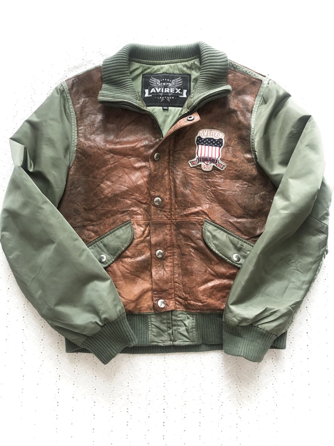 AVIREX 아비렉스 빈티지 항공 가죽 자켓 상품이미지10