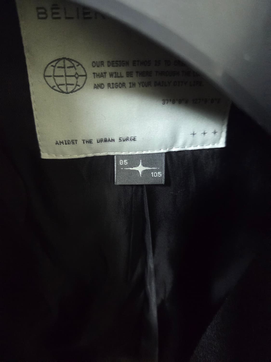 벨리에 레거시 멜톤 트렌치 코트 웨일 블랙 (05/105 사이즈) 상품이미지3