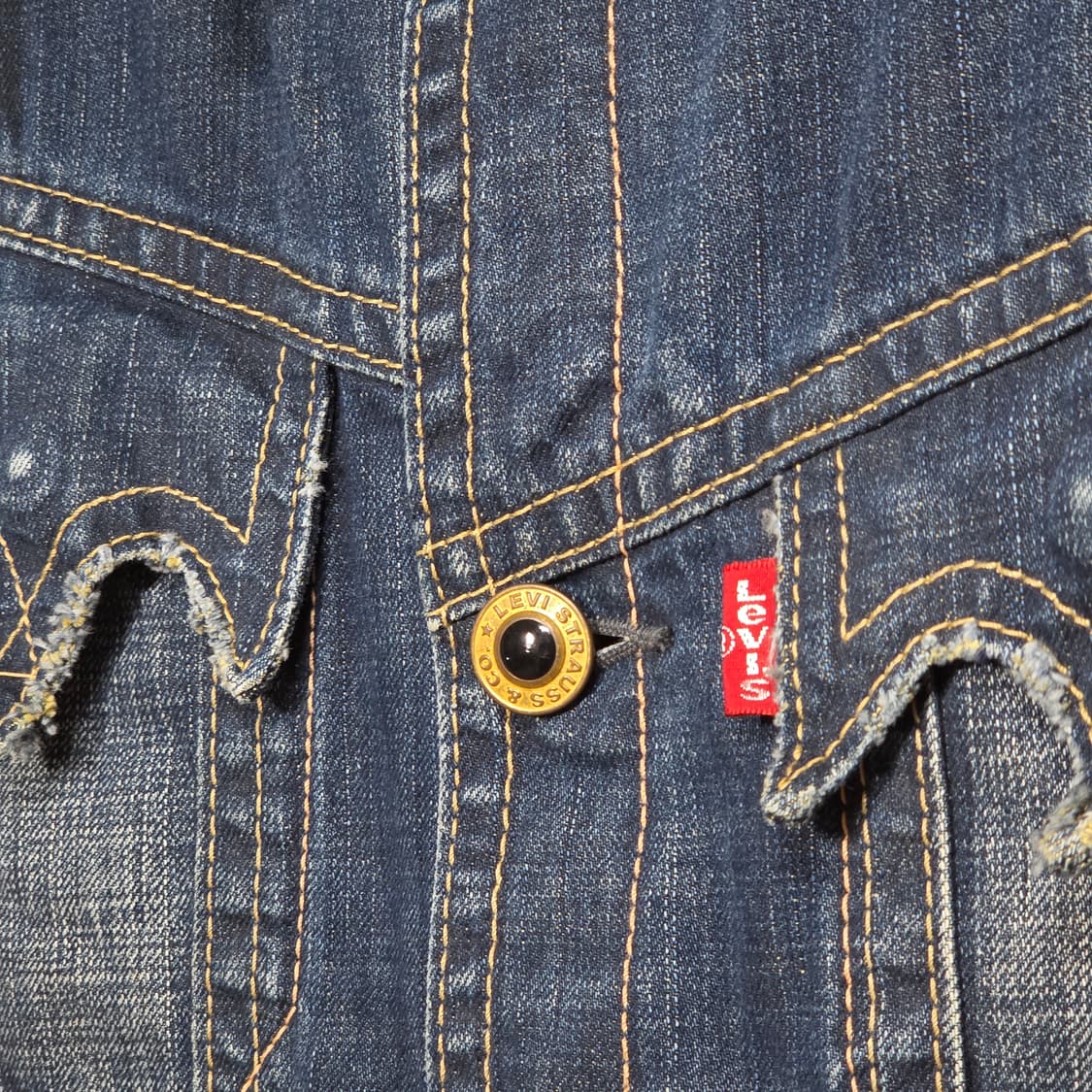 00'S 리바이스 웨스턴 데님 베스트 상품이미지3