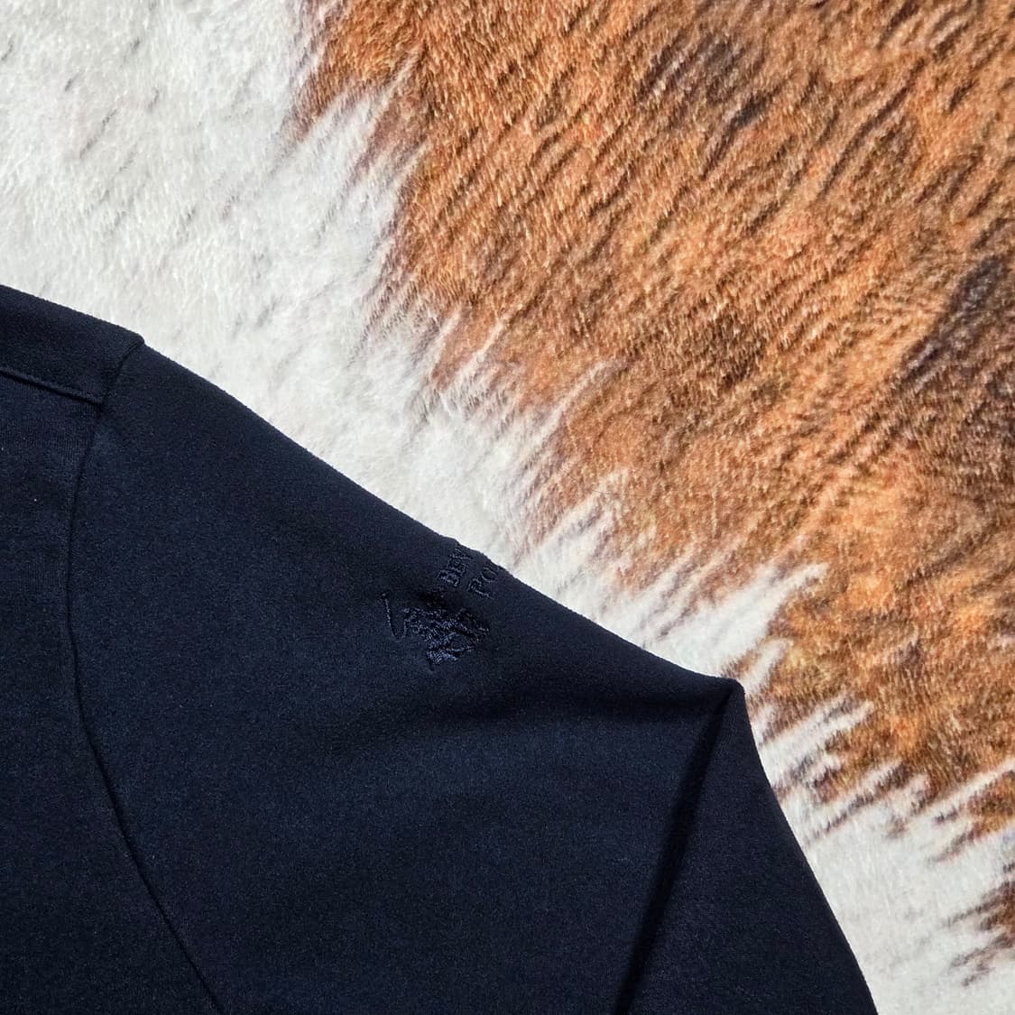 버버리힐스폴로클럽 네이비 반폴라 롱슬리브 상품이미지3