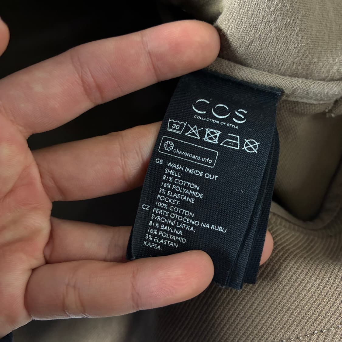 Cos  코스 브라운 코튼 트윌 셔츠 자켓  상품이미지5