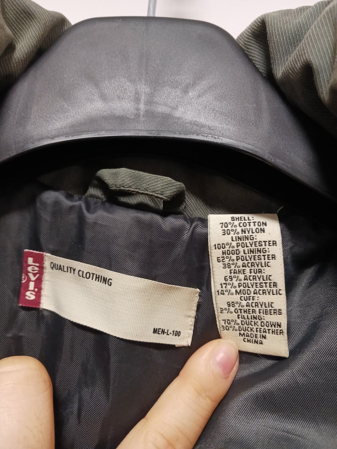 리바이스 덕다운 후드야상 상품이미지4