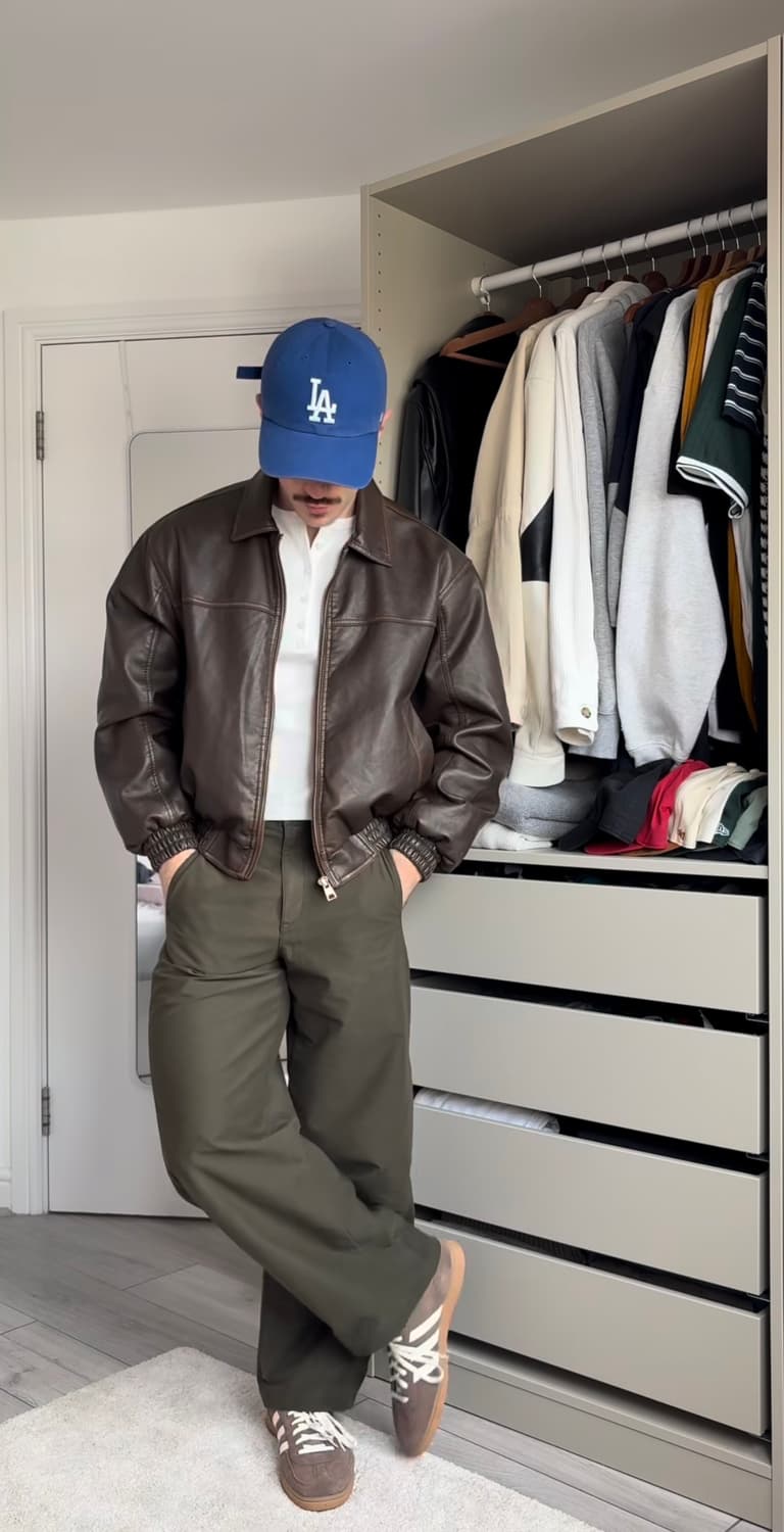 크롭 레더 자켓 상품이미지3