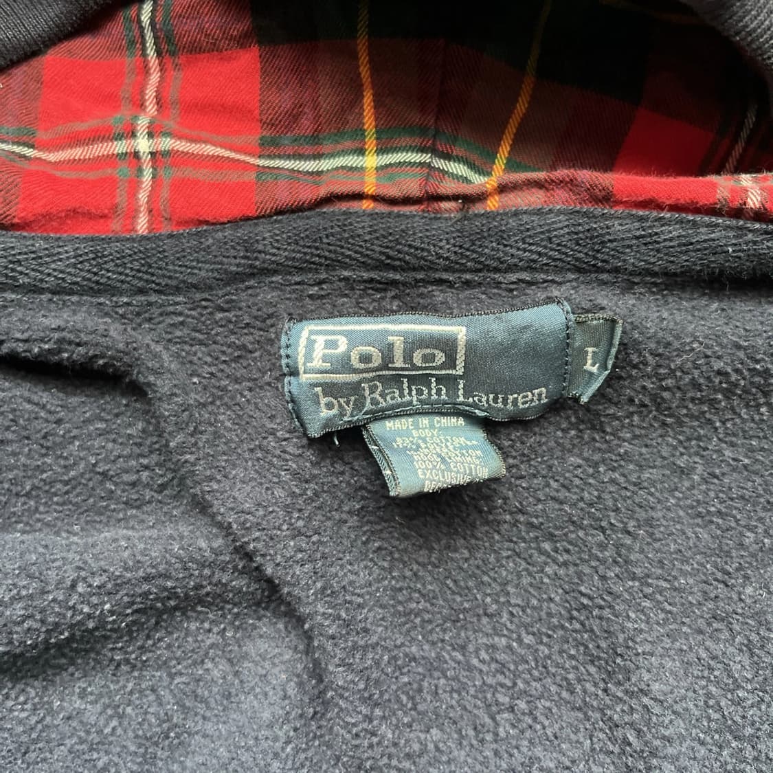 폴로 랄프 로렌 빅 포니 체크 안감 후드 집업 상품이미지4