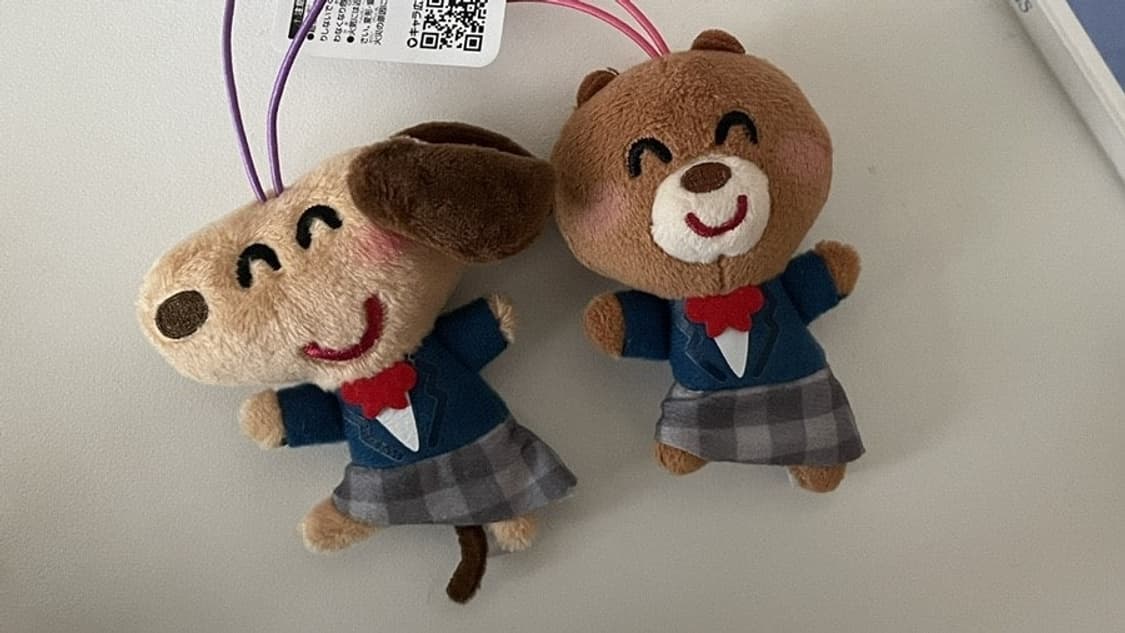일괄) 일본 고전 이라스토야 강아지&곰돌이 교복 인형 키링 세트 상품이미지1