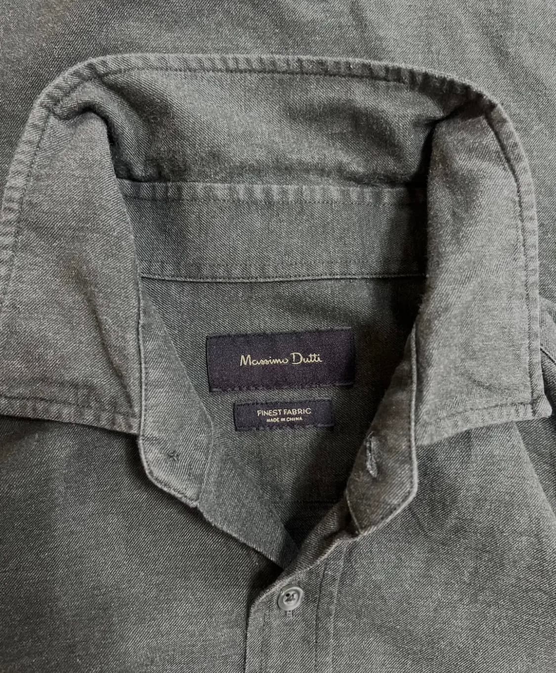 마시모뚜띠 남성 다크그린 코튼긴팔셔츠 상품이미지4