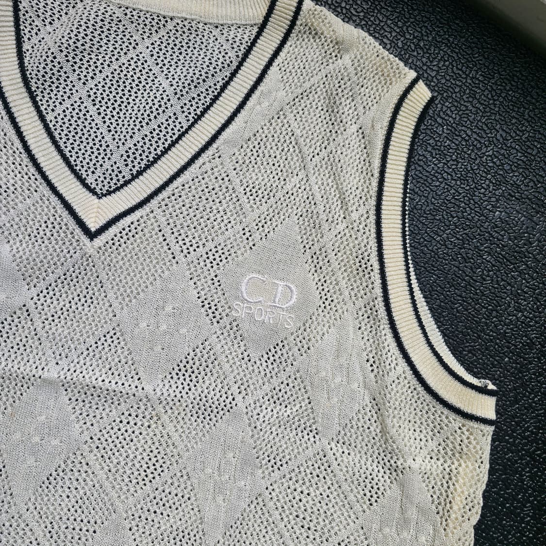CD 스포츠 아이보리 니트 조끼 상품이미지7