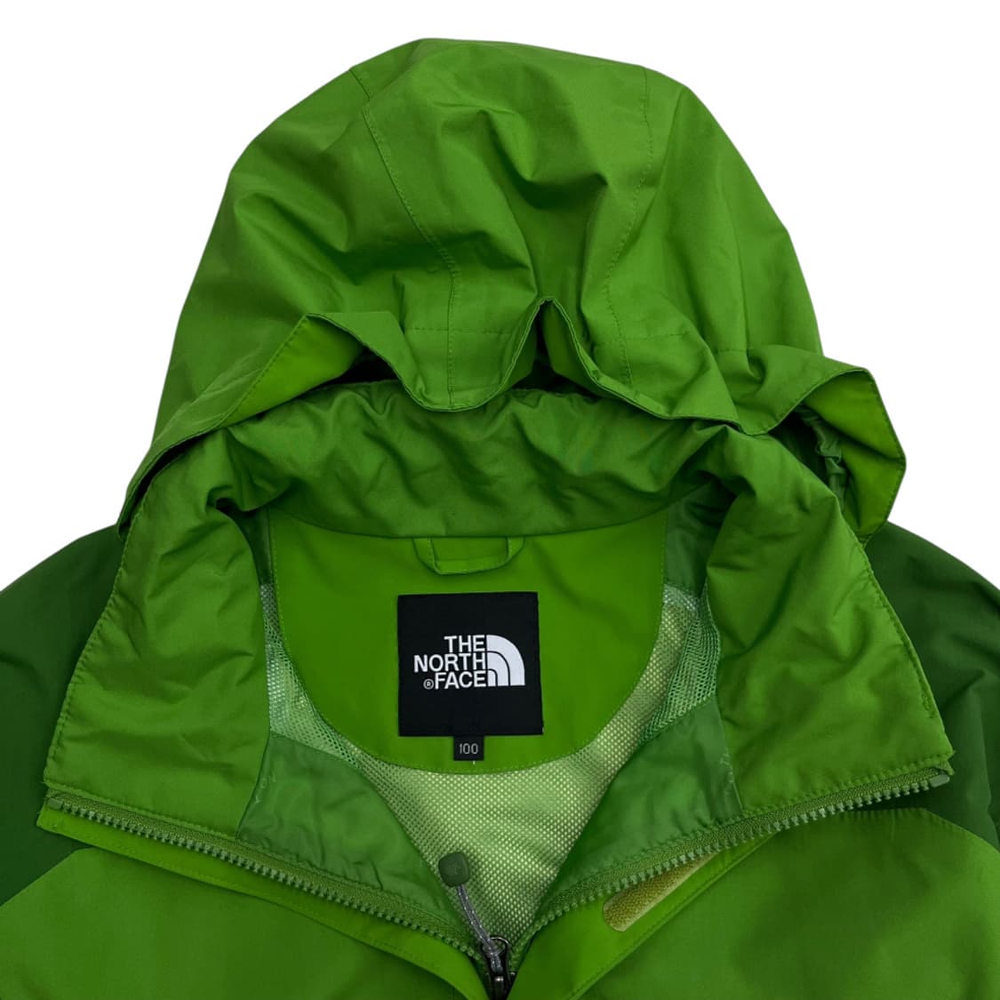 노스페이스 로고 그린 후드 바람막이 100 상품이미지5
