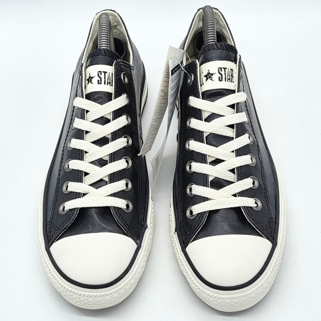  컨버스 척테일러 로우 레더 검/흰 (270)  상품이미지4