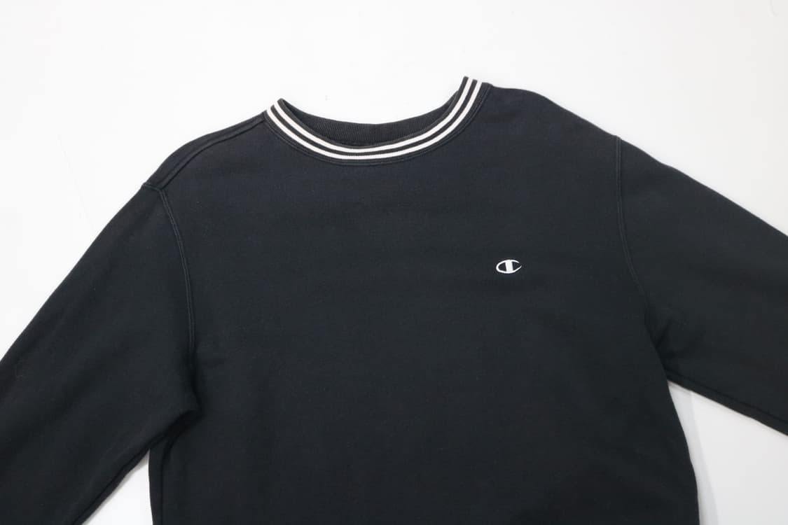 챔피온 빈티지 스트라이프 시보리 블랙 스웻셔츠 (L) 상품이미지3
