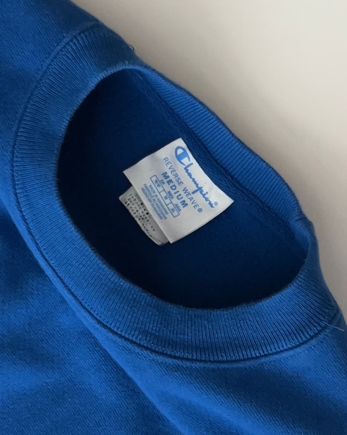 챔피온 블루 리버스위브 스웻셔츠 M 상품이미지4