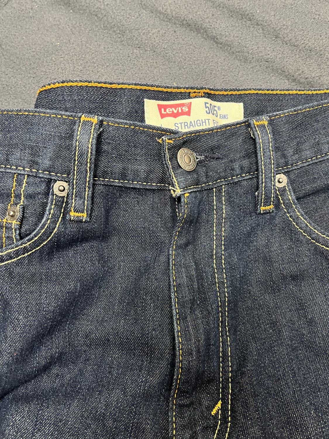 [34] 리바이스 505 블랭크탭 셀비지 생지 데님 팬츠 청바지 상품이미지2