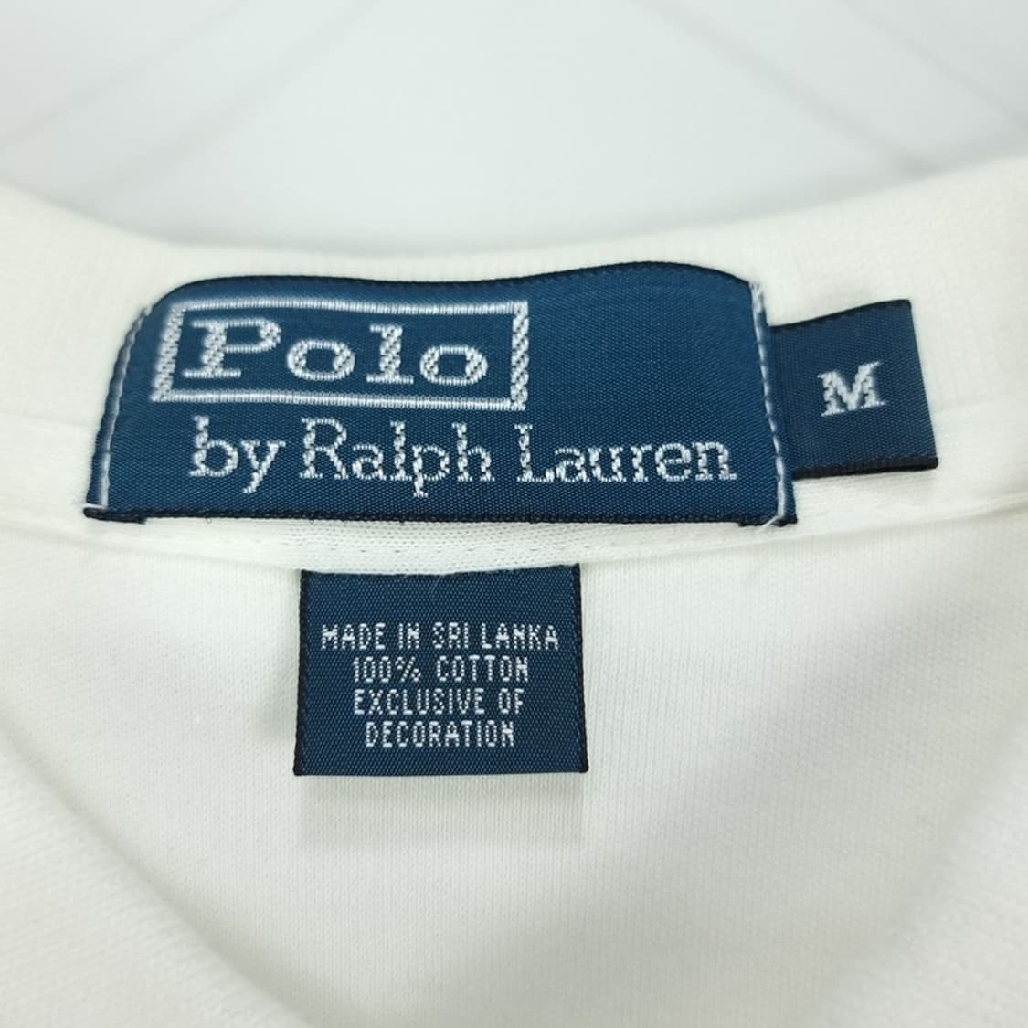 [폴로 랄프로렌] 포니 로고 자수 긴팔 카라티 화이트 M19495 상품이미지8