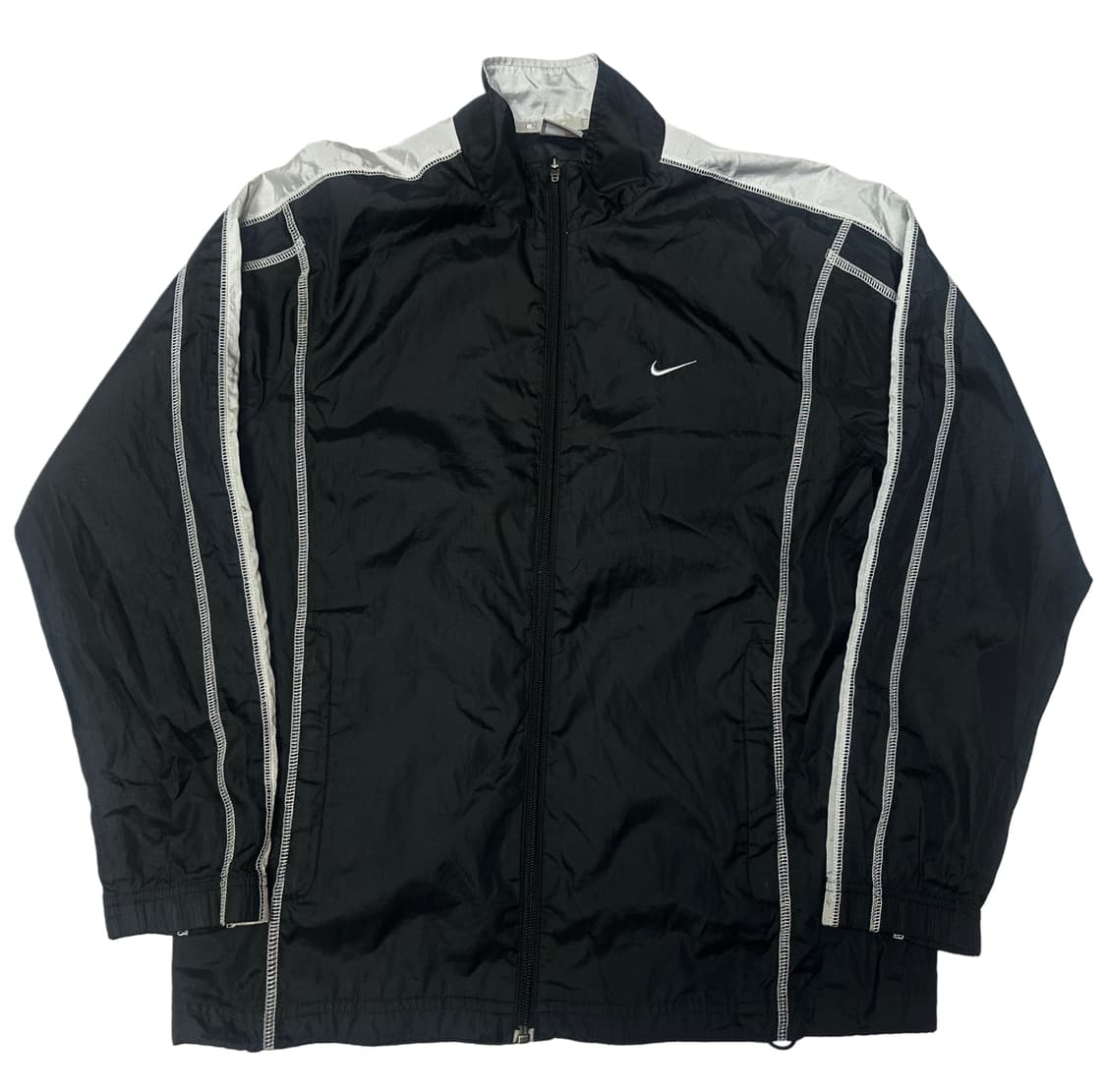 나이키 00s 인사이드아웃 스우시 빅로고 블랙바람막이 95 상품이미지2