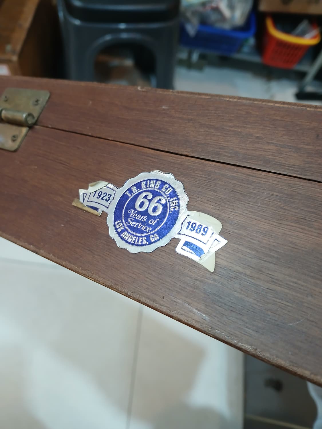 80년대 빈티지 미국 카지노칩 보관 나무박스  상품이미지6