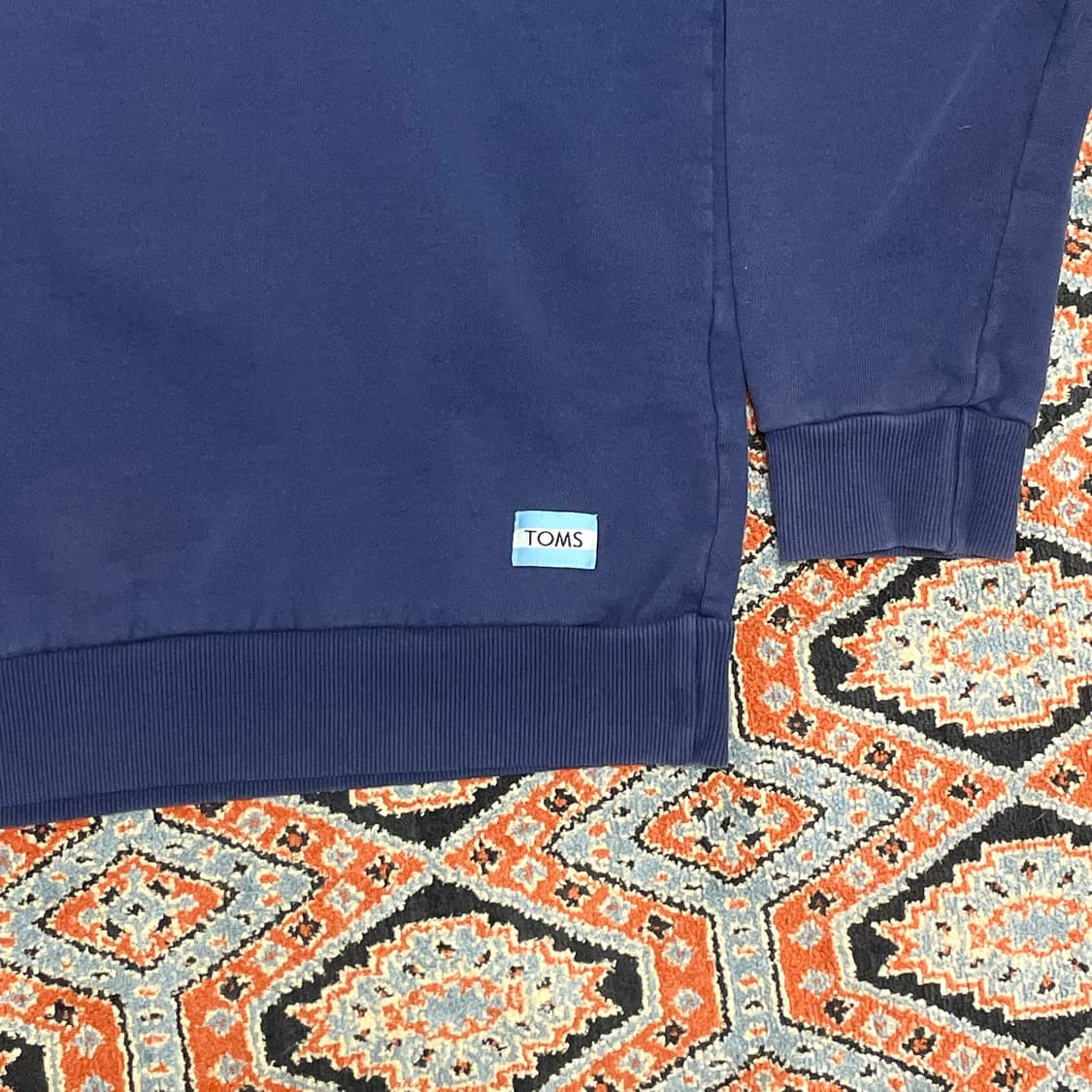 탐스 카르페디엠 프린팅 네이비 맨투맨 티셔츠 남성L 상품이미지3