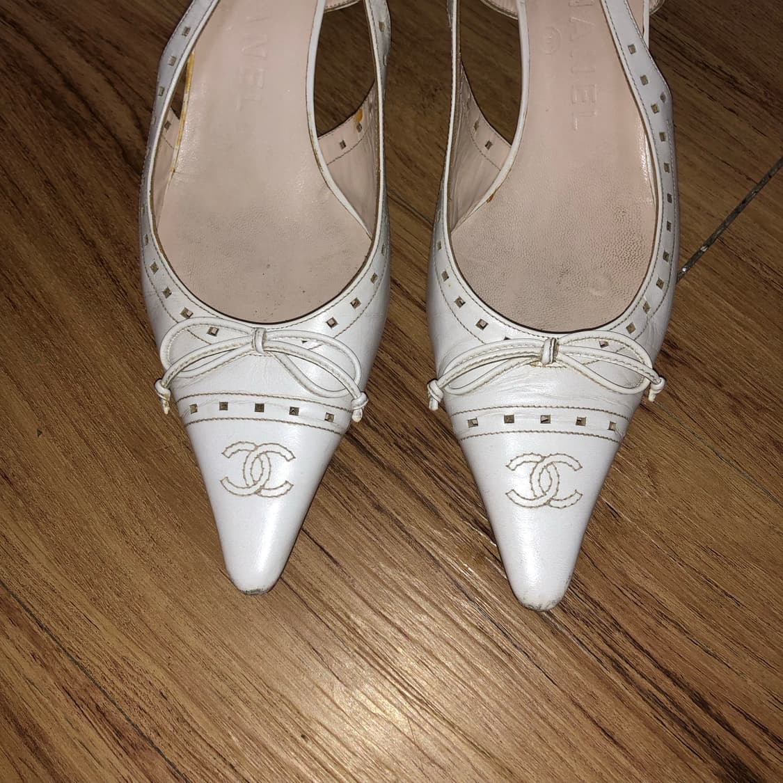 Chanel white heels 📬  상품이미지2