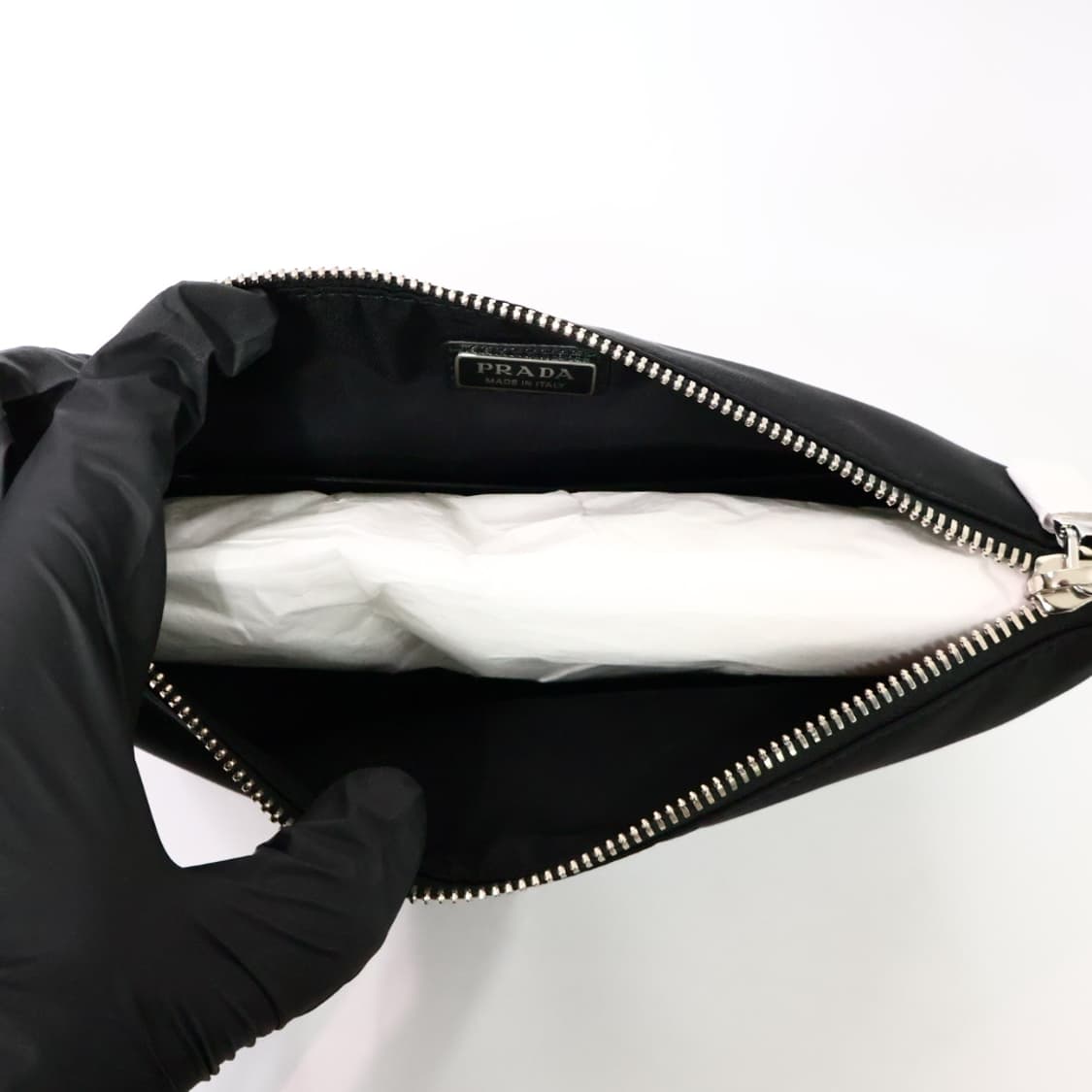 프라다 리나일론 사피아노 블랙 파우치 클러치 2NH006 새상품 상품이미지6
