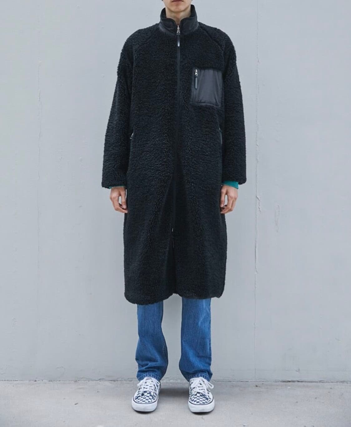 2) 하이드아웃 지킬 앤 하이드 후리스 롱 코트 상품이미지5