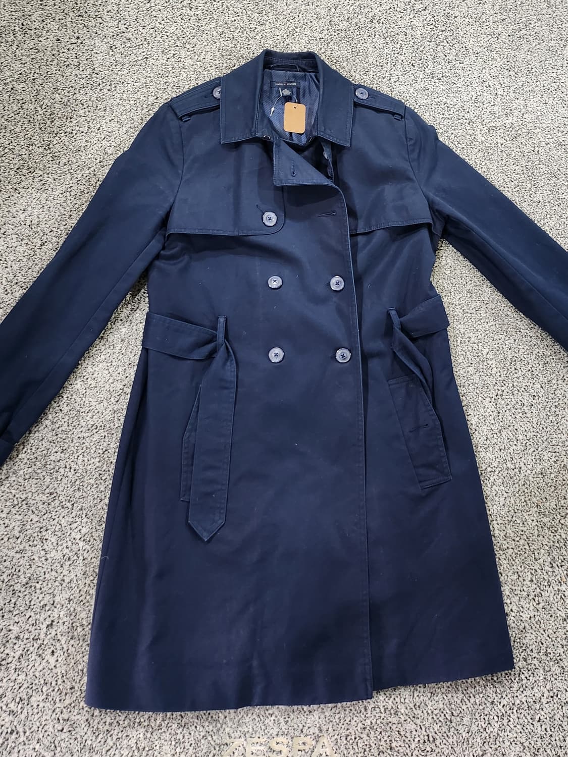 //타미힐피거 네이비 트렌치코트 M 상품이미지2