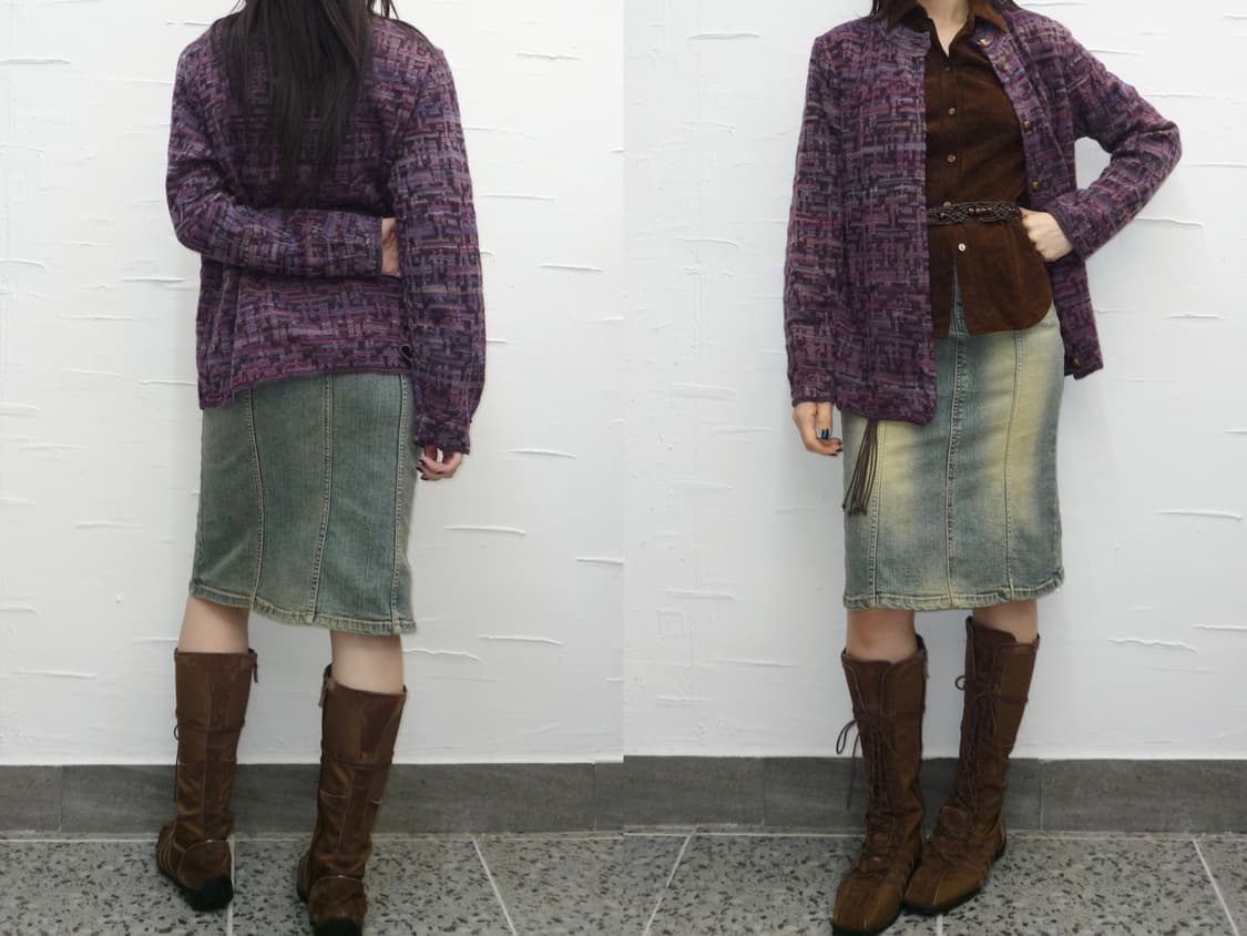 ombre violet cardigan 상품이미지1