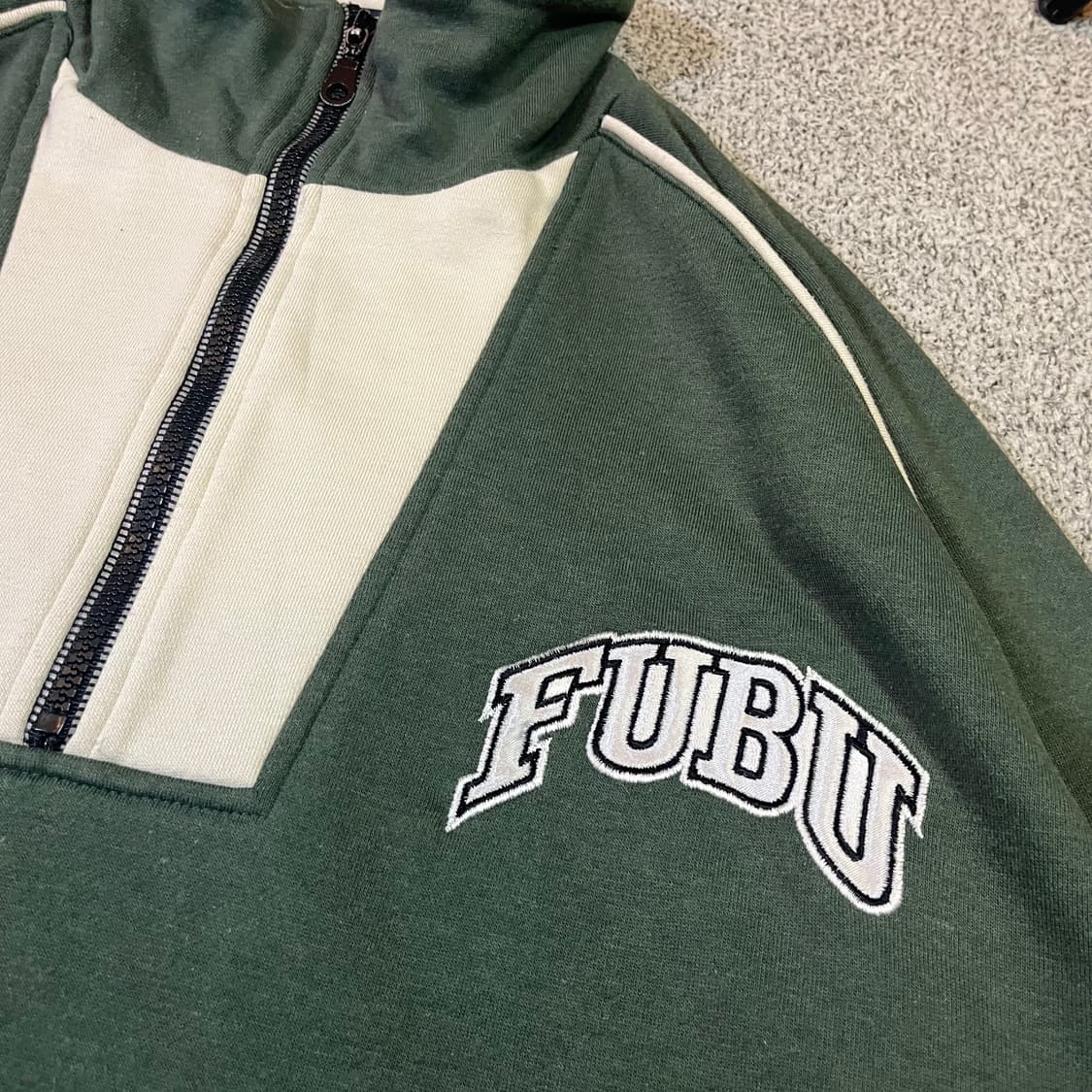 FUBU 후부 올드스쿨 빅로고 반집업 맨투맨 상품이미지5