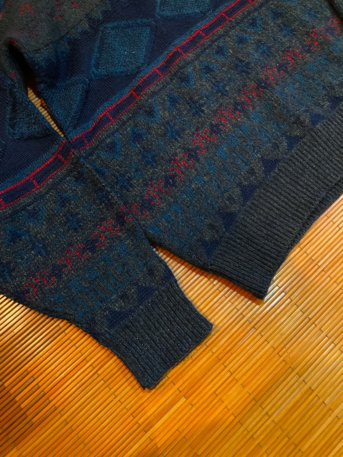 JPN vtg 노르딕 패턴 니트 상품이미지4