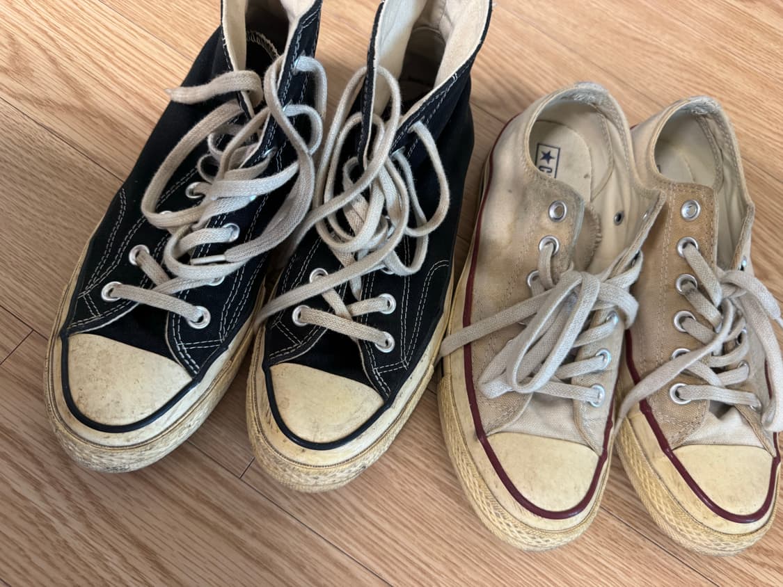 컨버스 척테일러 하이/로우 블랙/아이보리 240 상품이미지1