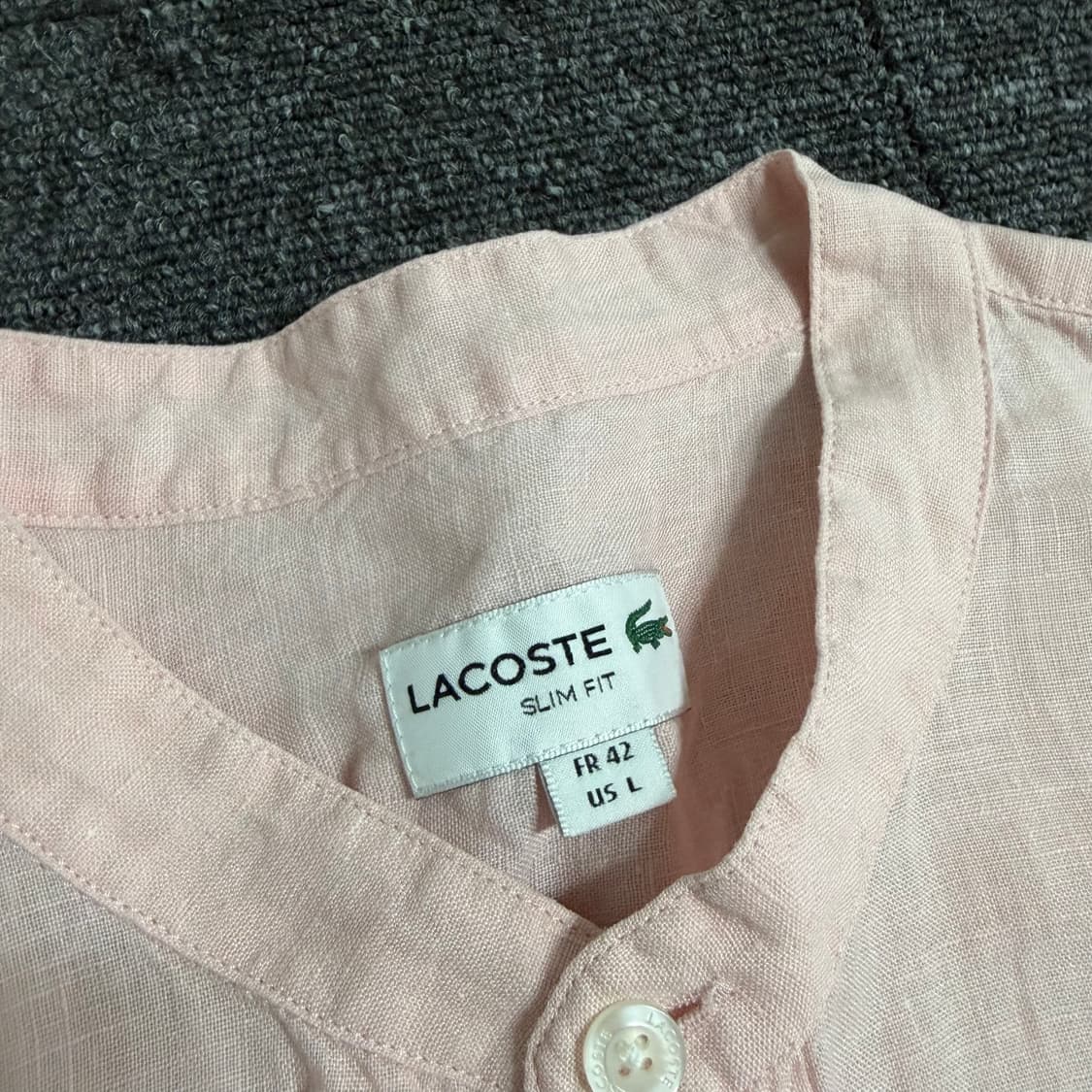 라코스테 헨리넥 린넨 셔츠 상품이미지5
