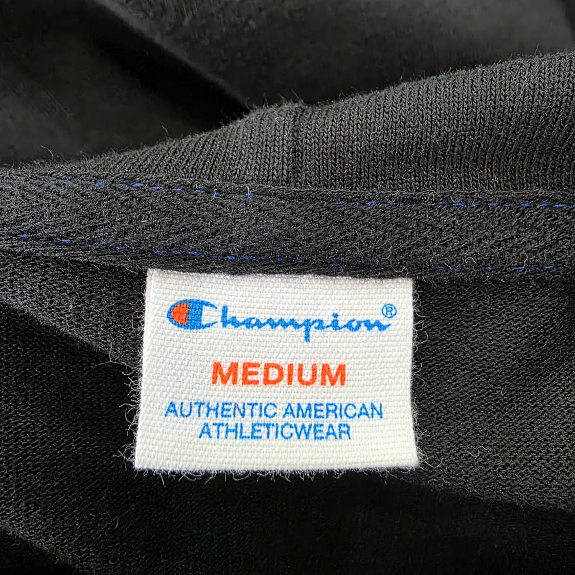 champion 블랙 로고 후드 티셔츠 상품이미지4