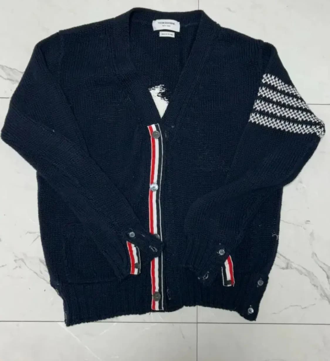 톰브라운 돌핀 돌고래 가디건 네이비 3 상품이미지2