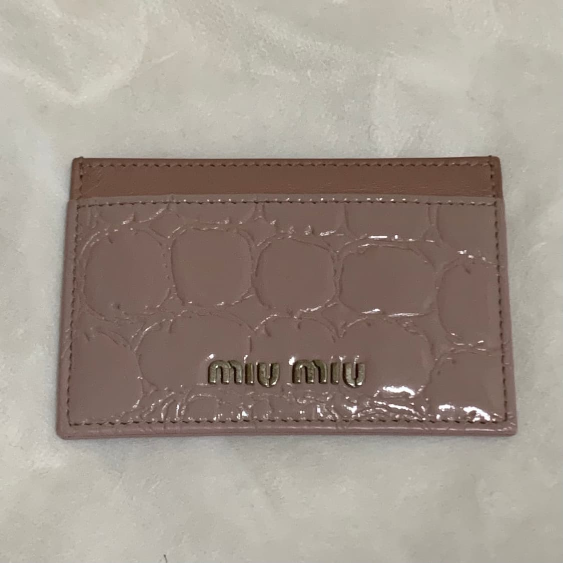 빈티지 ) miumiu 미우미우 크로커패턴 페이던트 카드지갑 상품이미지3