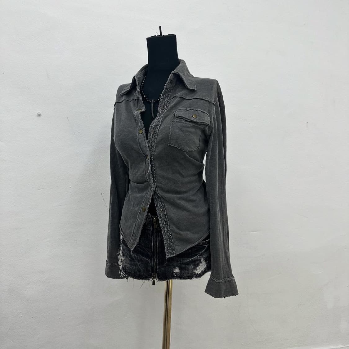 Ash washed grunge shirts 상품이미지2